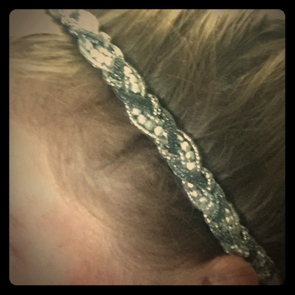 Sparkly Style Head Band W Stretch Base to Fit All